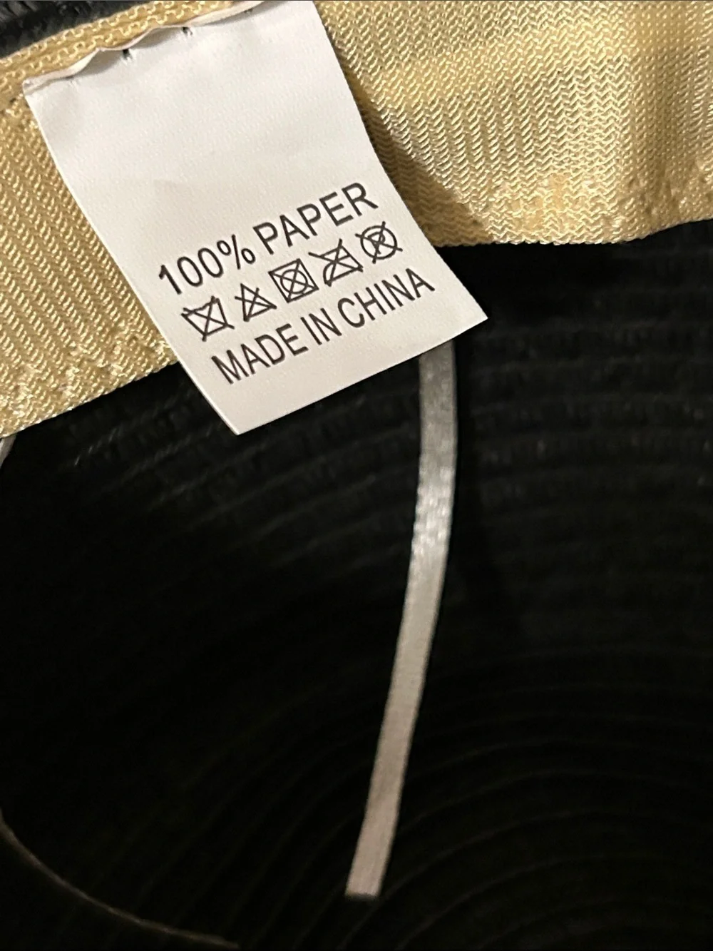 Wide-Brim Black Tassel Sun Hat Beach Vacation